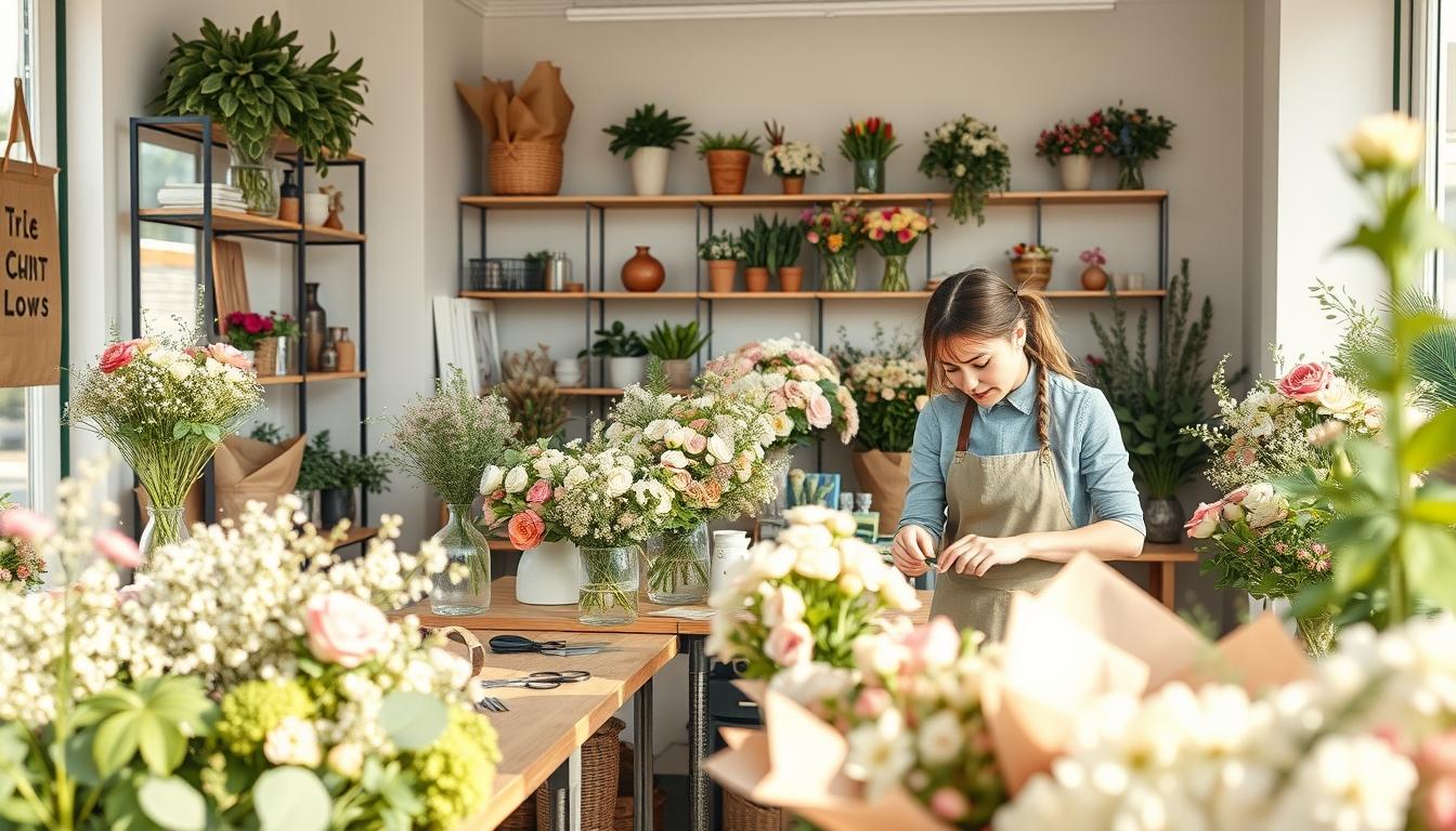 Seasonal flower arrangements